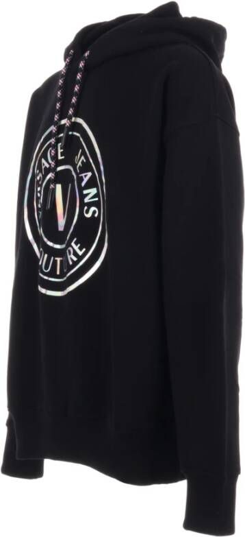 Versace Jeans Couture Heren Katoenen Hoodie Zwart Heren