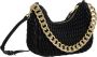 Versace Jeans Couture Zwarte leren schoudertas met gouden logo plaat Black Dames - Thumbnail 5