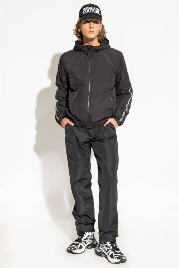 Versace Jeans Couture Jas met logo Zwart Heren