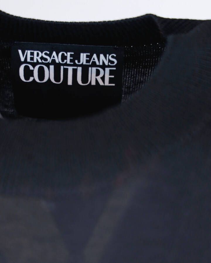 Versace Jeans Couture Knitwear 73Gafm03Cm01Ak42 Zwart Heren