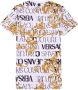 Versace Jeans Couture Christer T-shirt met barokke print en Men`s 73GAH6S0-JS099 Gold Logo Wit Heren - Thumbnail 5