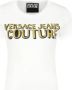 Versace Jeans Couture Glitter Logo Wit Dames T-shirt M White Dames - Thumbnail 2