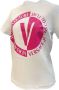 Versace Jeans Couture Dames T-shirt met Logo aan de voorkant Wit White Dames - Thumbnail 2