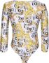 Versace Jeans Couture Witte Sweater met Logo Print White Dames - Thumbnail 2