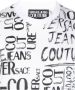 Versace Jeans Couture Witte Crew Neck T-shirt met All Over Logo Print White Heren - Thumbnail 5