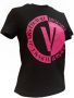 Versace Jeans Couture Zwart Logo Tekst T-shirt M Black Dames - Thumbnail 2