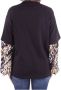 Versace Jeans Couture Zwart Barok Print T-shirt met Lange Mouwen voor Dames Black Dames - Thumbnail 2