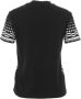 Versace Jeans Couture Gestreept T-Shirt met Barok Motief Black Dames - Thumbnail 4