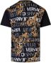 Versace Jeans Couture T-shirt girocollo con tasca e logo stampato uomo 73Gah6R0-Js099 Nero Oro Zwart Heren - Thumbnail 2