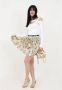 Versace Jeans Couture Witte Twill Rok Polyester Samenstelling Multicolor Dames - Thumbnail 4