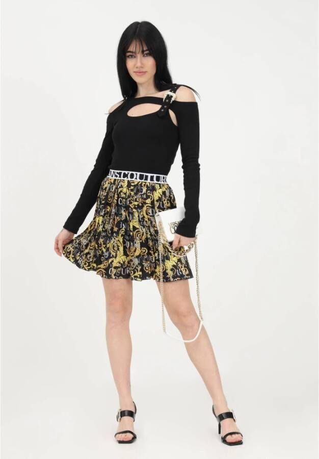 Versace Jeans Couture Skirts Black Zwart Dames