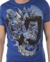 Versace Jeans Couture Korte Mouw T-Shirt Print 21 Slim MC Design Blue Heren - Thumbnail 4
