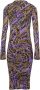 Versace Jeans Couture All-over logo-print verzamelde jurk Meerkleurig Dames - Thumbnail 3