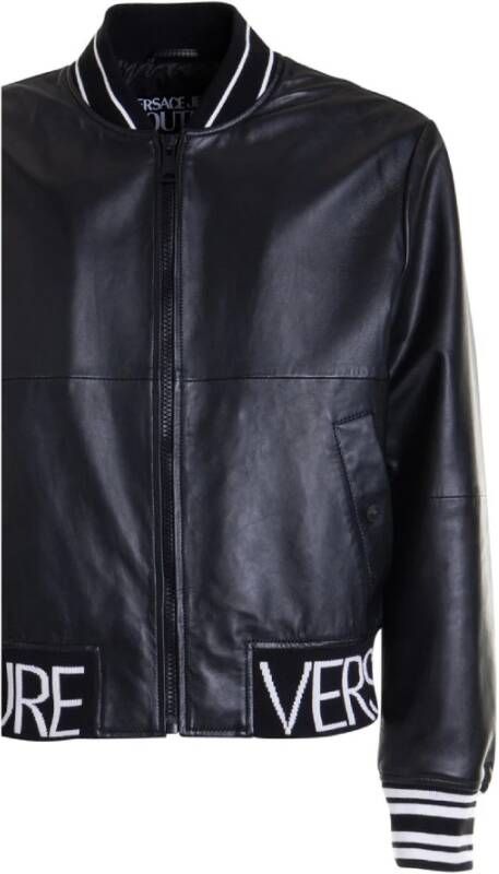 Versace Jeans Couture Leather Jackets Zwart Heren