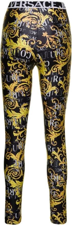 Versace Jeans Couture Trousers Yellow Geel Dames