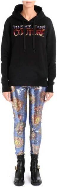 Versace Jeans Couture Logo 71dp308 sweatshirts Zwart Dames
