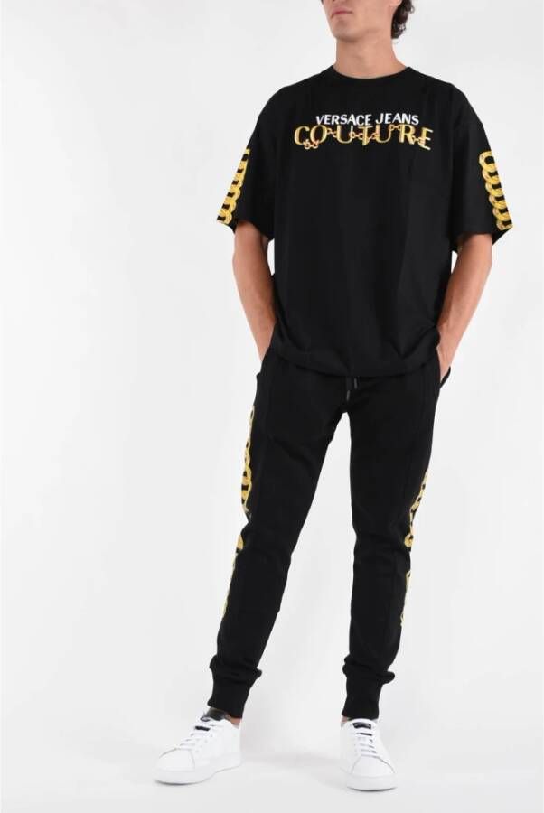 Versace Jeans Couture Logo Catena T-shirt Black Heren