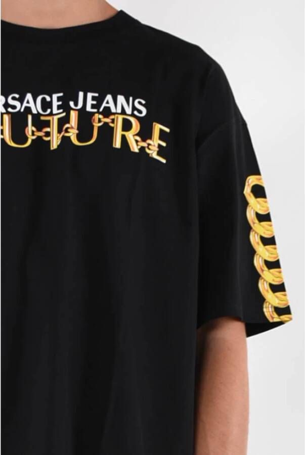 Versace Jeans Couture Logo Catena T-shirt Black Heren