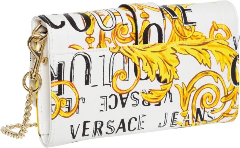 Versace Jeans Couture Logo Couture Clutch Wit Dames