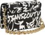 Versace Jeans Couture Zwarte Crossbody Tas met Graffiti Print Black Dames - Thumbnail 4