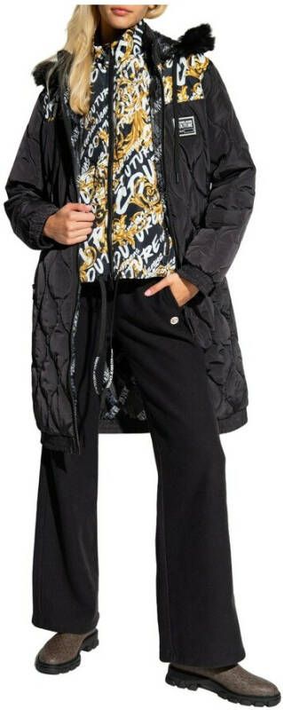 Versace Jeans Couture Lang jasje met vest Zwart Dames
