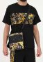 Versace Jeans Couture Zwarte Barok Print Heren Schoudertas Black Heren - Thumbnail 4