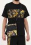 Versace Jeans Couture Zwarte Barok Print Heren Schoudertas Black Heren - Thumbnail 6