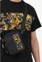 Versace Jeans Couture Elegante Heren Zwarte Nylon Schoudertas met Verstelbare Band en Ritssluiting Black Heren - Thumbnail 6