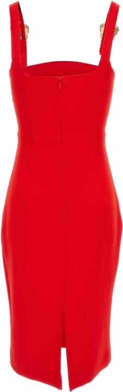 Versace Jeans Couture Midi Dresses Rood Dames