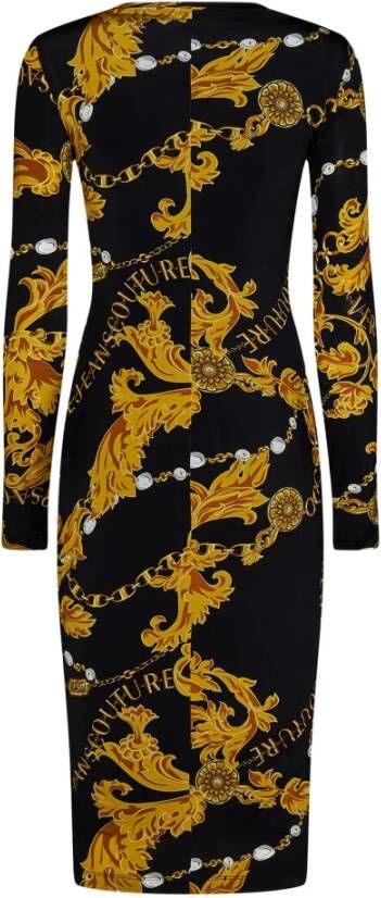 Versace Jeans Couture Midi Dresses Zwart Dames