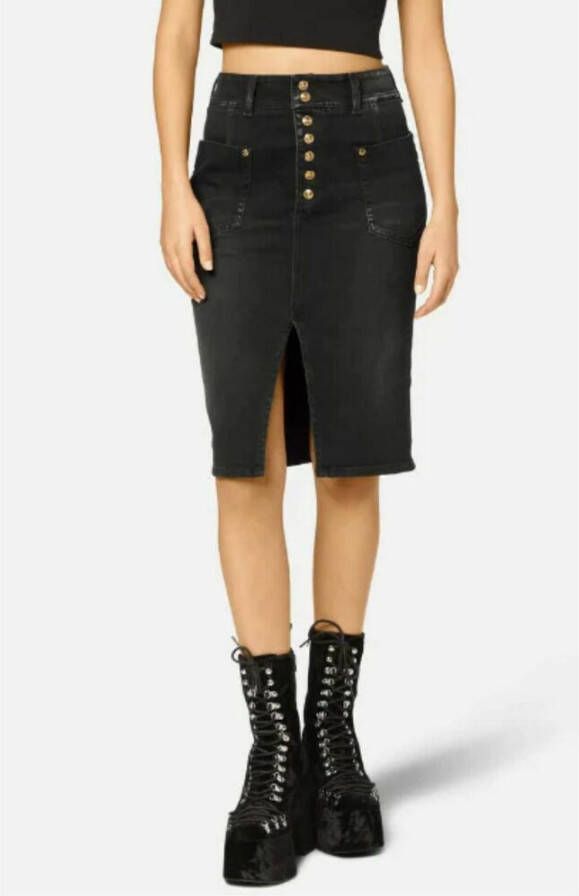 Versace Jeans Couture Midi -rokken Zwart Dames
