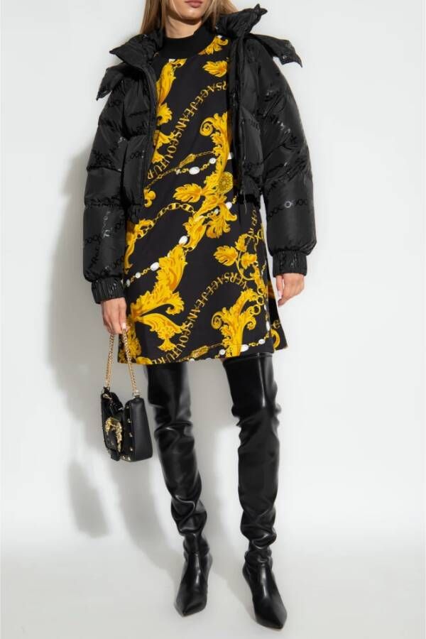 Versace Jeans Couture Oversized jurk Zwart Dames