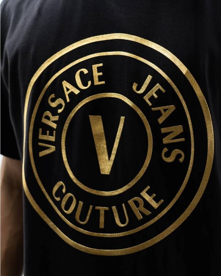 Versace Jeans Couture Oversized T-Shirt van Zwart Heren