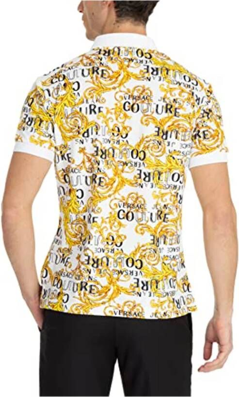 Versace Jeans Couture Polo Shirt Geel Heren