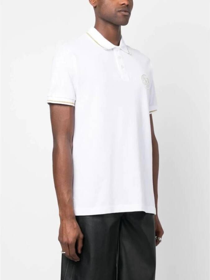 Versace Jeans Couture Polo Shirts Wit Heren