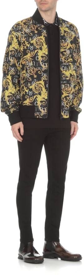 Versace Jeans Couture Polo Shirt Zwart Heren