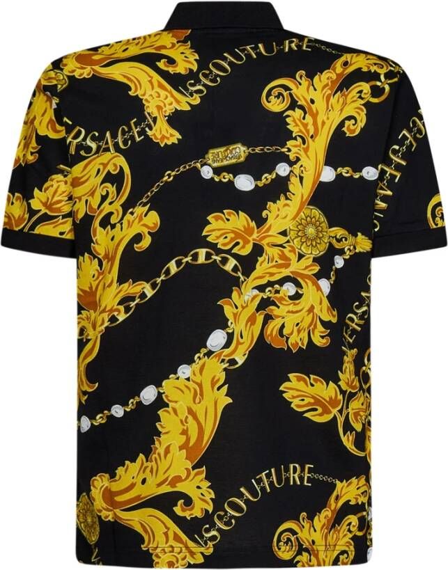 Versace Jeans Couture Polo Shirts Zwart Heren