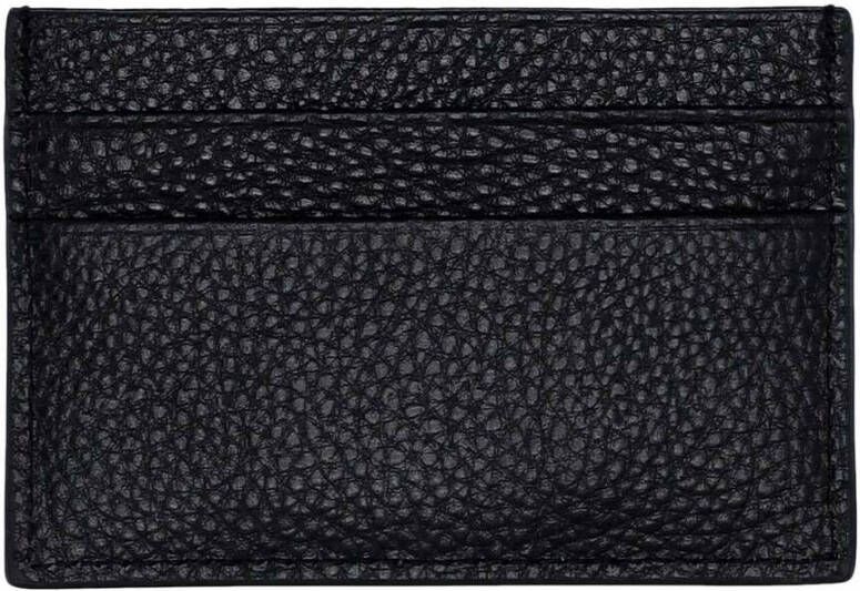 Versace Jeans Couture Platte lederen portemonnee hamer met externe houder en interne pocket man 73Ya5Px2-Zp114 zwart Heren