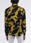 Versace Jeans Couture Zwarte Chain Print Twill Katoenen Overhemd Black Heren - Thumbnail 4