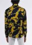Versace Jeans Couture Zwarte Chain Print Twill Katoenen Overhemd Black Heren - Thumbnail 2
