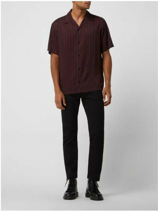 Versace Jeans Couture Shirt met korte mouwen bedrukt Zwart Heren