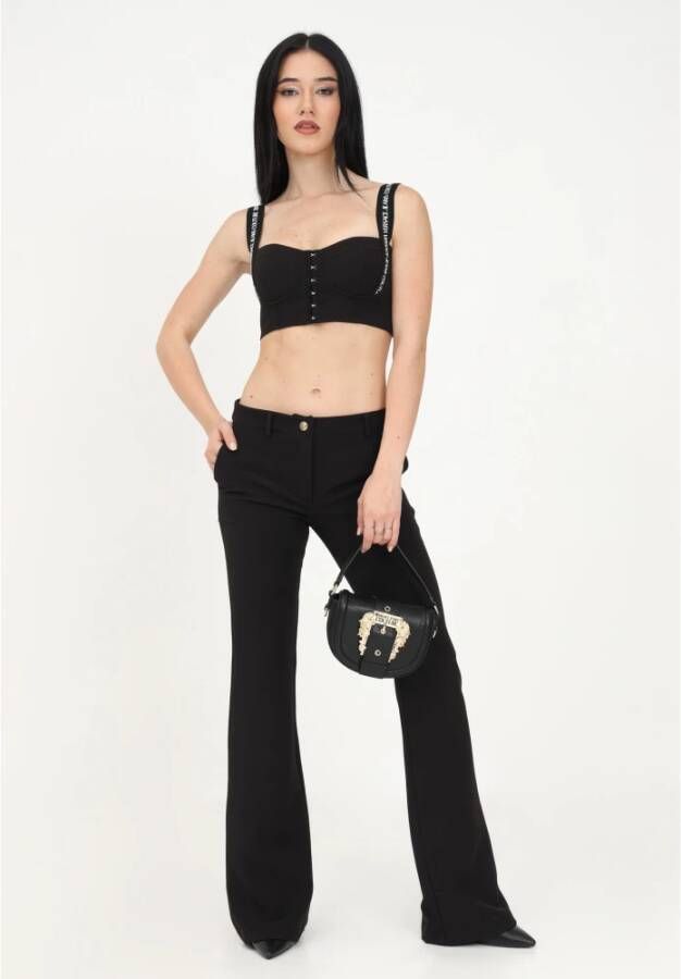Versace Jeans Couture Trousers Black Zwart Dames