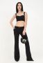 Versace Jeans Couture Pantalone bootcut con tasche laterali e zip donna Nero Zwart Dames - Thumbnail 6