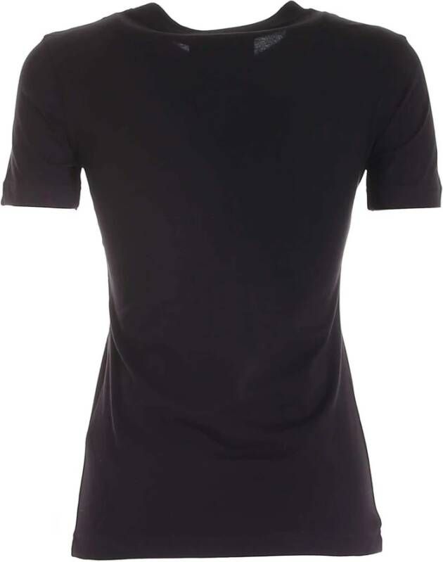 Versace Jeans Couture Regalia Logo Print T-Shirt Black Dames