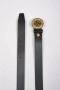 Versace Jeans Couture Zwarte leren riem met logogesp Multicolor - Thumbnail 9
