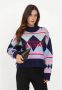 Versace Jeans Couture Turtleneck sweatshirt with logo Blauw Dames - Thumbnail 5