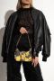 Versace Jeans Couture Zwarte Barok Print Hobo Schoudertas met Afneembare Band Black Dames - Thumbnail 6