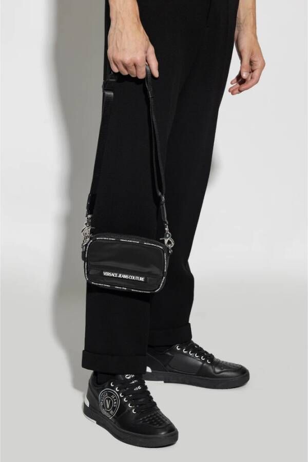 Versace Jeans Couture Schoudertas met logo Zwart Heren