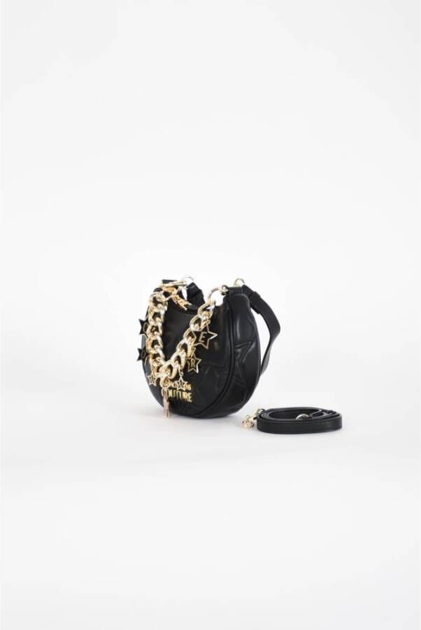 Versace Jeans Couture Schoudertas met reliëfsterren Black Dames