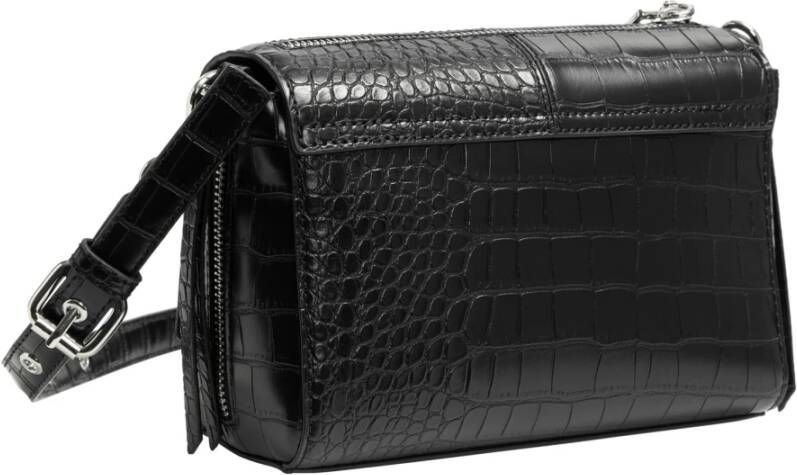 Versace Jeans Couture Schoudertas met Verstelbare Band Zwart Dames